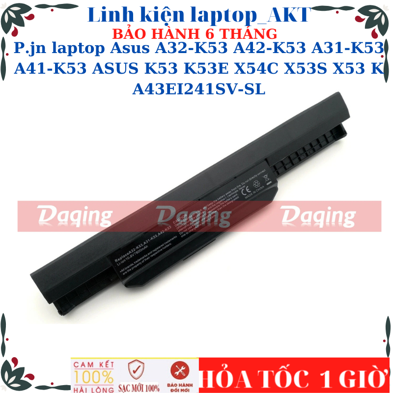 Sạc Pin Asus A32-K53 A42-K53 A31-K53 A41-K53 ASUS K53 K53E X54C X53S X53 K A43EI241SV-SL