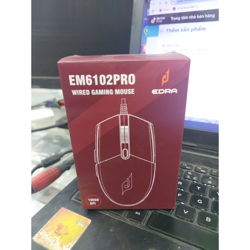 Chuột gaming có dây EDRA EM6102PRO - 3 nút phụ dễ dàng gán phím tắt