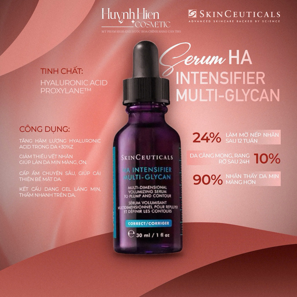 [HÀNG CÔNG TY] Skinceuticals Serum HA thế hệ mới Intensifier Multi-Glycan cấp ẩm chuyên sâu, da căng