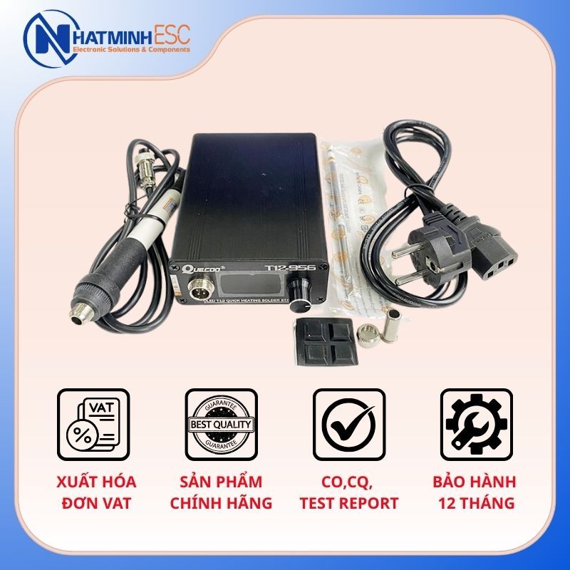 Trạm hàn T12 QUECOO T12-956 màn hình OLED