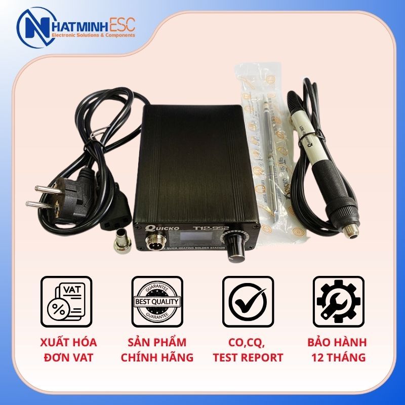 Trạm hàn T12 QUICKO T12-952 màn hình OLED