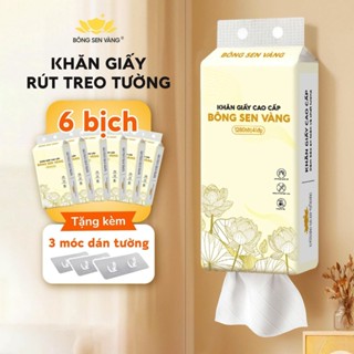 Khăn Giấy Rút 1280 Tờ Treo Tường Bông Sen Vàng - BỊCH TO