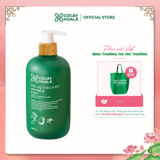 Dầu Gội Thảo Dược Hà Thủ Ô 2in1 Cỏ Cây Hoa Lá Chính Hãng 420g Giúp Giảm Gãy Rụng, Giúp Tóc Trông Dày