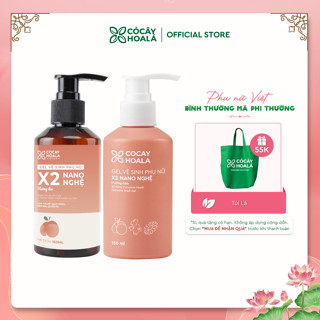 Dung Dịch Vệ Sinh Phụ Nữ Gel X2 Nano Nghệ Cỏ Cây Hoa Lá, Hương Đào Chín, Làm Sạch Dịu Nhẹ 150ml