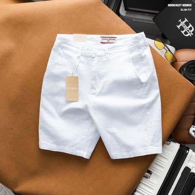 Quần short nam Heboz Linen slim 2M, quần đùi trơn nam chất vải lanh cao cấp - 00003127