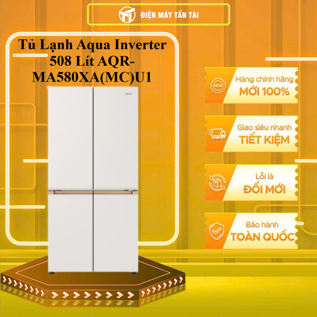 AQR-MA580XA(MC)U1 - Tủ Lạnh Aqua Inverter 508 Lít AQR-MA580XA(MC)U1 - GIAO TOÀN QUỐC