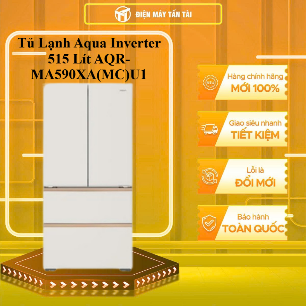 AQR-MA590XA(MC)U1 - Tủ Lạnh Aqua Inverter 515 Lít AQR-MA590XA(MC)U1 - GIAO TOÀN QUỐC