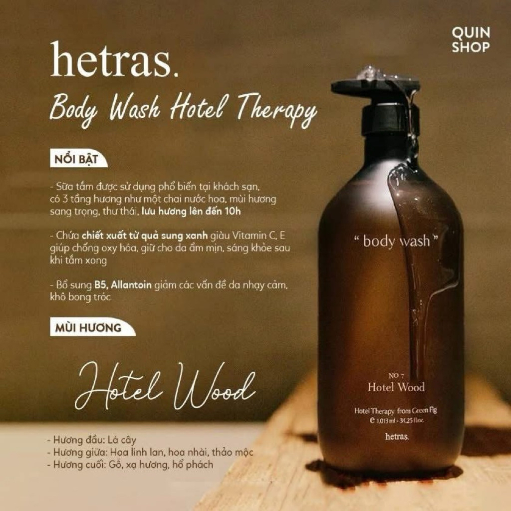 sữa tắm nước hoa HETRAS BODY