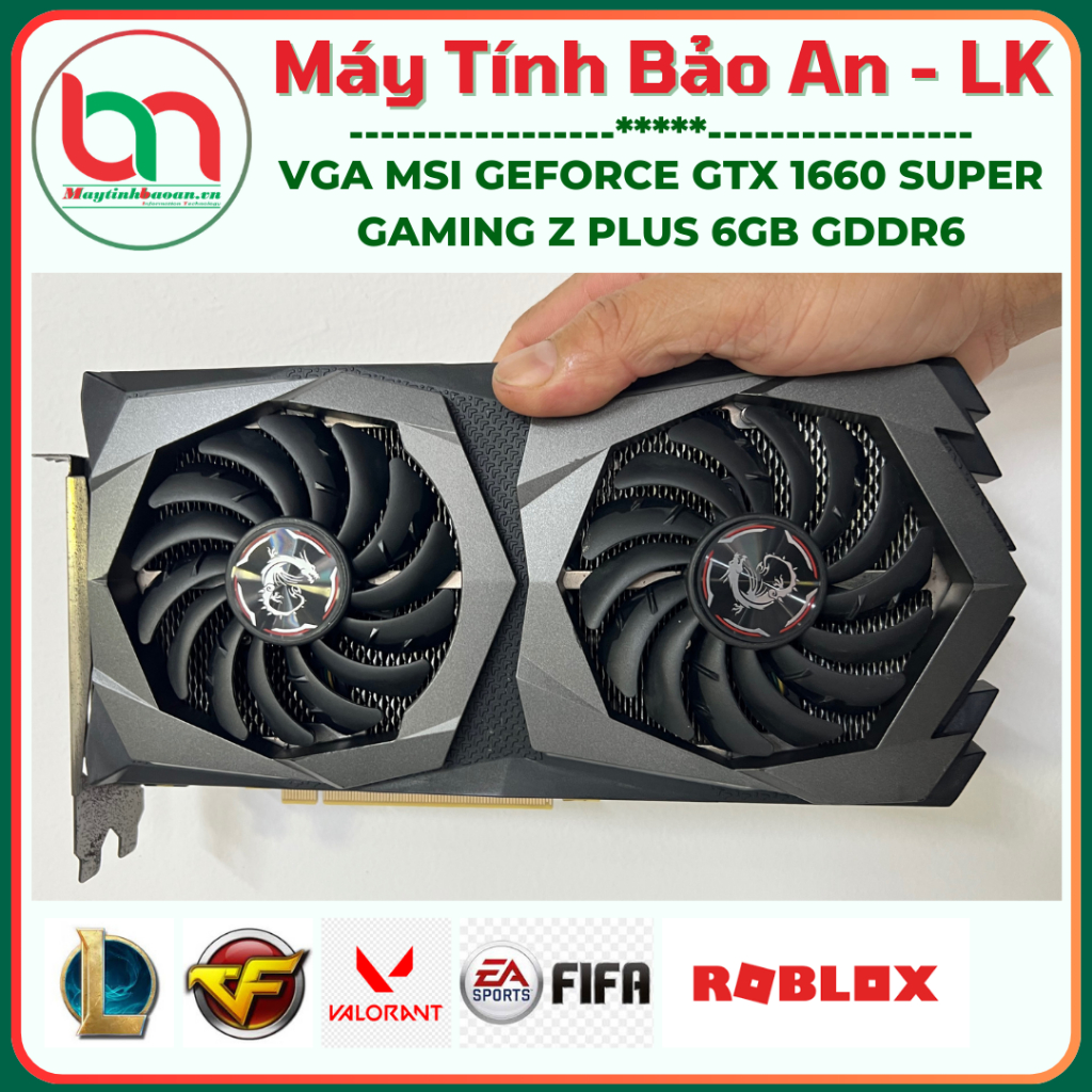 VGA GeForce GTX 1660 SUPER GAMING Z PLUS 6GB DDR6 - 2ND