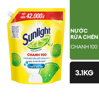 NƯỚC RỬA CHÉN SUNLIGHT TÚI 3,1KG
