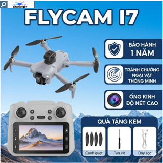 Drone Flycam giá rẻ i7 pro tay cầm RC, Máy bay điều khiển từ xa camera 4k HD quay chụp, FPV