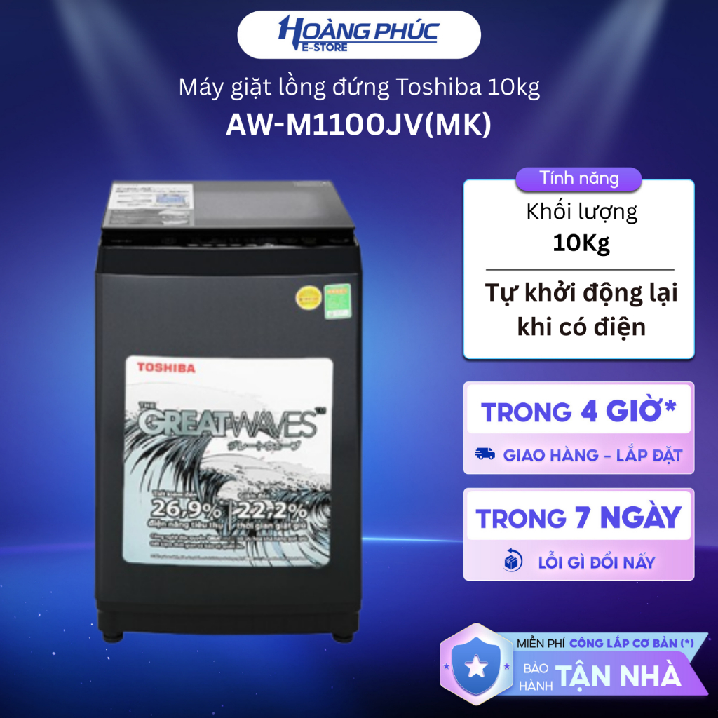 AW-M1100JV(MK) - Máy Giặt 10kg Toshiba AW-M1100JV MK {Toàn Quốc}