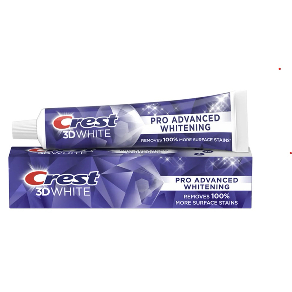 kem đánh răng Crest 3D White Advanced whitening triple 147g