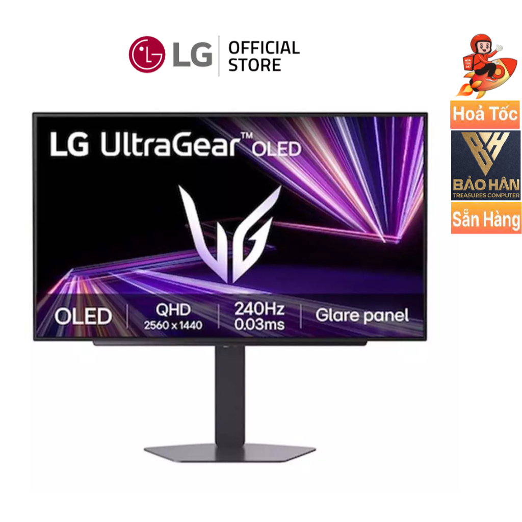 Màn Hình Gaming LG 27GX704A-B UltraGear 27" OLED 2K 240Hz G-Sync - Hàng Chính Hãng