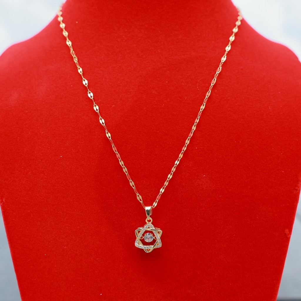 Dây chuyền kèm mặt đá thời trang mẫu mới Bi shop173 ms101