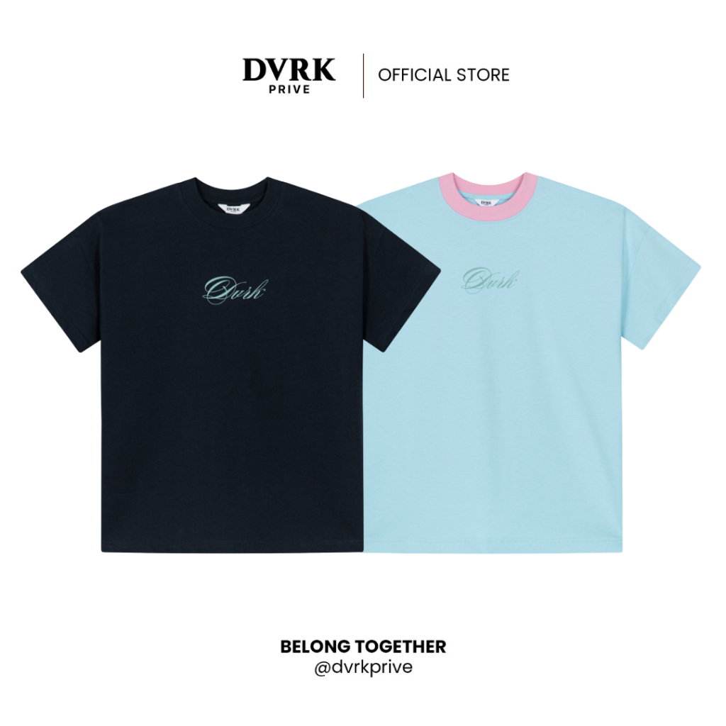 Áo Thun Nam Nữ Form Boxy DVRK Privé Knight Dot Vải Cotton Cao Cấp Local Brand Hoạ Tiết In Logo