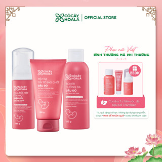 [ƯU ĐÃI LỚN] Combo chăm sóc da đậu đỏ Cỏ cây hoa lá, làm sạch sâu, dưỡng ẩm, dưỡng sáng 150g TẶNG combo đậu đỏ minisize