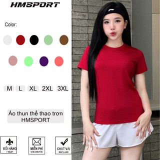Áo thun thể thao nữ tập gym yoga Hmsport design GY02 chất thun lạnh chính phẩm thấm hút mồ hôi, thoải mái vận động.