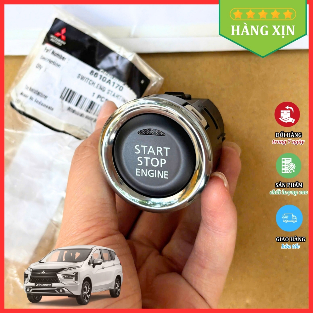 Công tắc Start Stop, Nút bấm ấn khởi động động cơ xe Mitsubishi Xpander Hàng XỊN | 8610A170