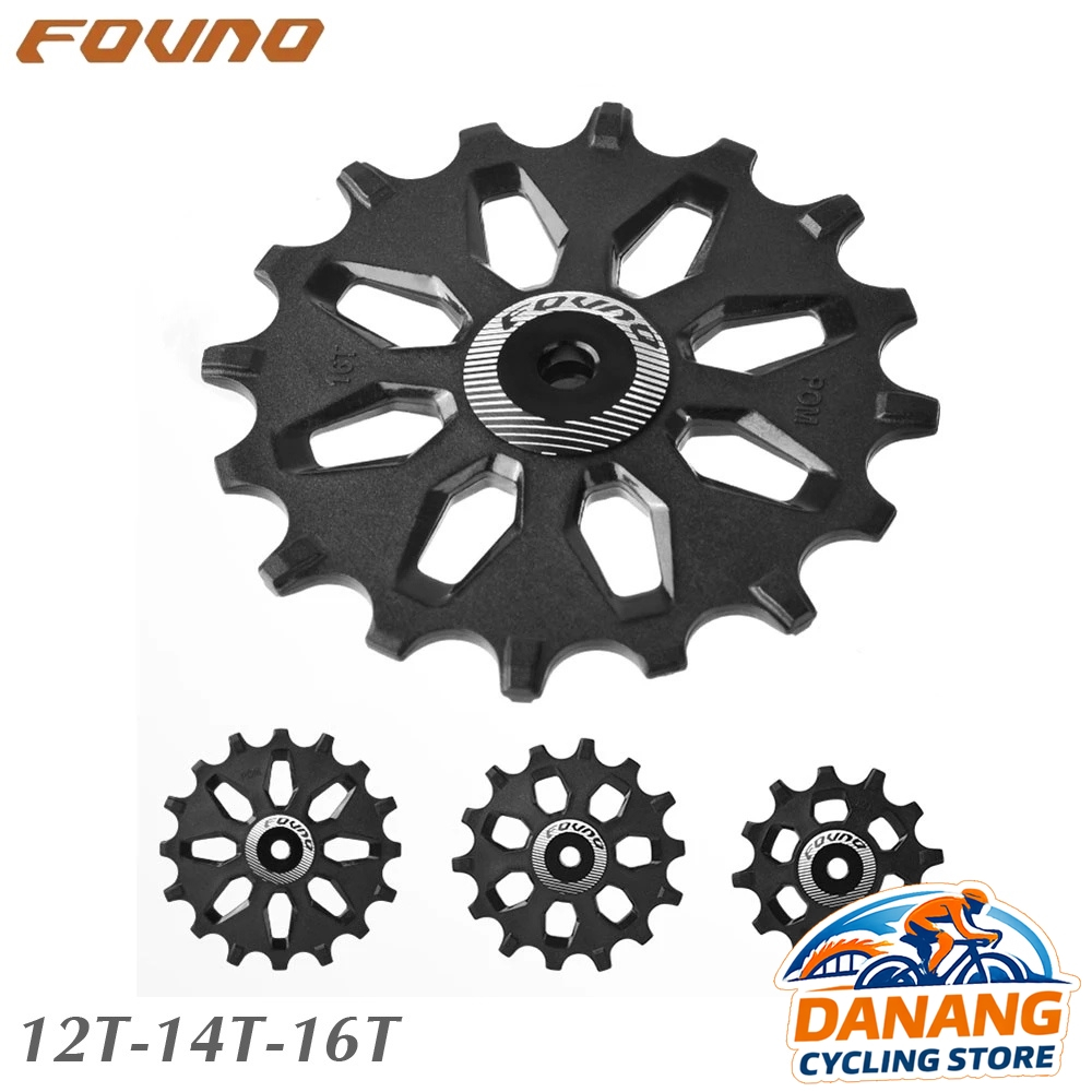 Bánh Răng Pulley Củ Đề Nhựa Xe Đạp Pom FOVNO 12T/14T/16T – Nhẹ, Chạy Mượt