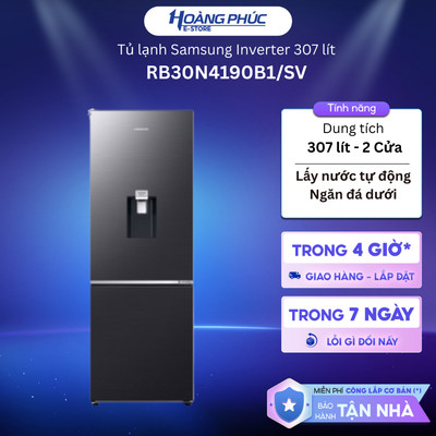 Tủ Lạnh Samsung Inverter 307 Lít RB30N4190B1/SV {Toàn Quốc}