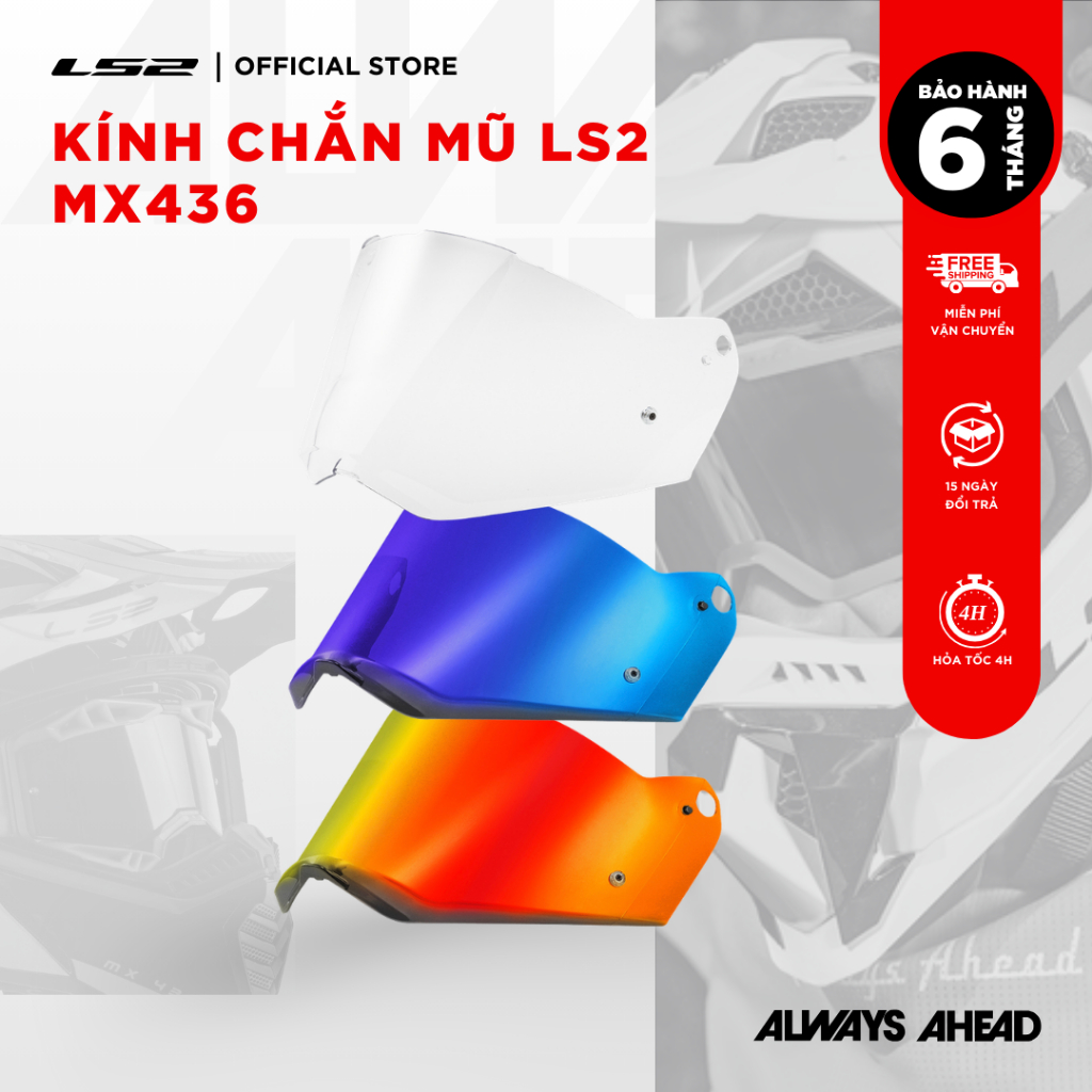 Kính Chắn Gió Mũ LS2 MX436 Phụ Kiện Mũ Bảo Hiểm