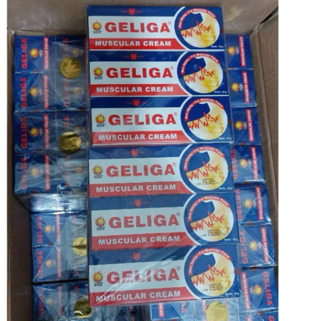 Combo 6 Tuyb Kem Xoa Bóp Nóng Geliga 60gram Indonesia