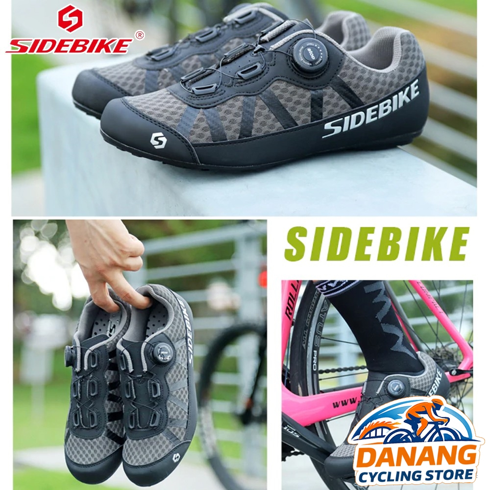 Giày Đạp Xe Road/MTB SIDEBIKE SD 014 – 1 Khóa Vặn (Giày Không Can)