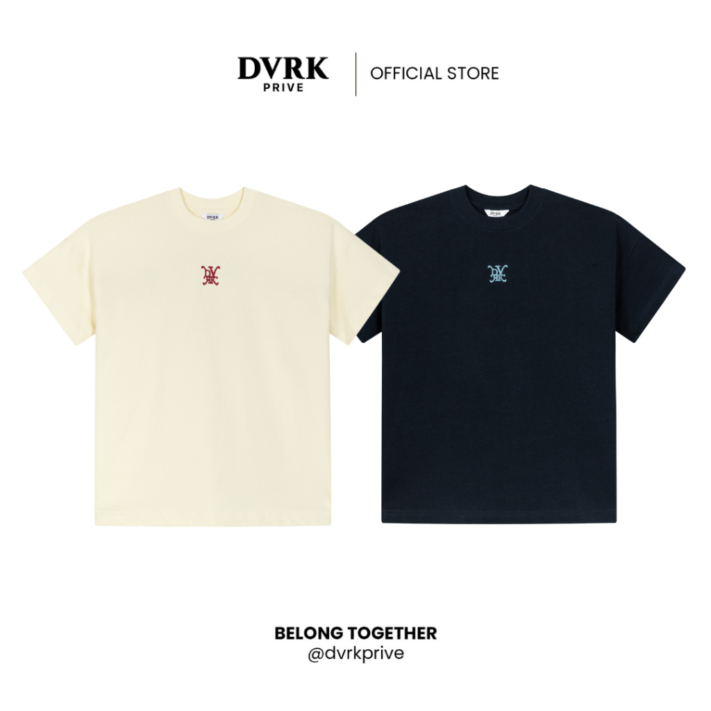 Áo Thun Nam Nữ Form Boxy DVRK Privé Hoạ Tiết Ngựa In Nổi Vải Cotton Co Giãn Thoải Mái Chính Hãng