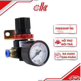 Van giảm áp khí nén - Van Điều Áp Khí Nén AR Series - Van Chỉnh Áp Hơi Kèm Đồng Hồ