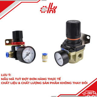 Van giảm áp khí nén - Van Điều Áp Khí Nén AR Series - Van Chỉnh Áp Hơi Kèm Đồng Hồ