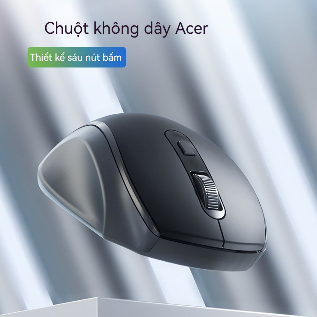 Chuột không dây Acer L173 2.4G dành cho văn phòng, thiết kế công thái học sáu nút, tương thích với nhiều hệ thống. | BigBuy360 - bigbuy360.vn