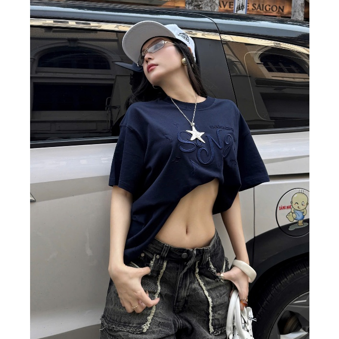 Áo Thun Boxy Sing Tee Nevasome Cotton 250gsm Local Brand Tay Lỡ Boxy Rộng Nam Nữ Menswear Womenswear | BigBuy360 - bigbuy360.vn