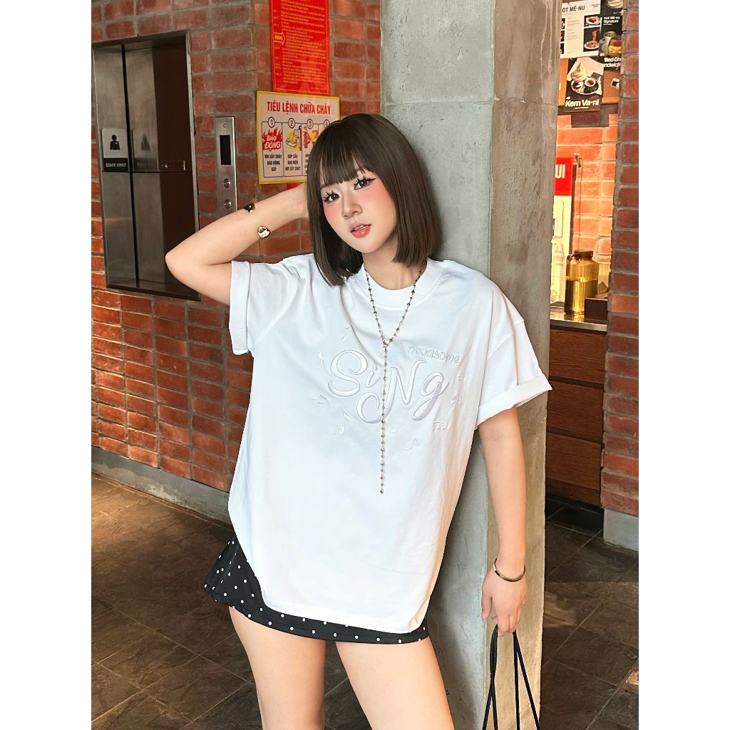 Áo Thun Boxy Sing Tee Nevasome Cotton 250gsm Local Brand Tay Lỡ Boxy Rộng Nam Nữ Menswear Womenswear | BigBuy360 - bigbuy360.vn