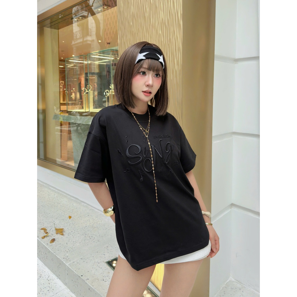 Áo Thun Boxy Sing Tee Nevasome Cotton 250gsm Local Brand Tay Lỡ Boxy Rộng Nam Nữ Menswear Womenswear | BigBuy360 - bigbuy360.vn