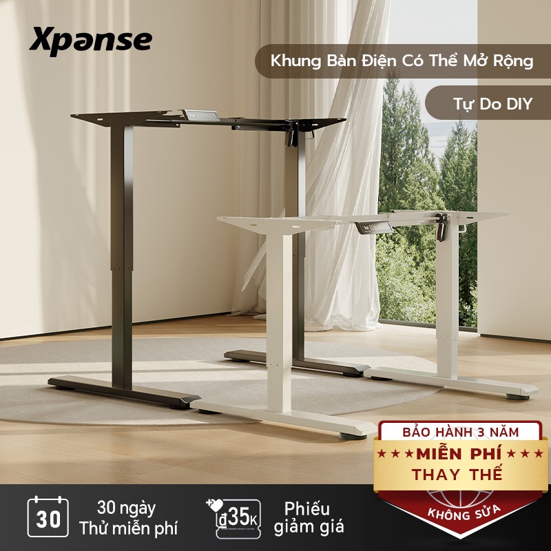 Xpanse khung bàn nâng hạ điện diy, động cơ SilentCore siêu êm, chân thép carbon, cho bàn làm việc & gaming | BigBuy360 - bigbuy360.vn