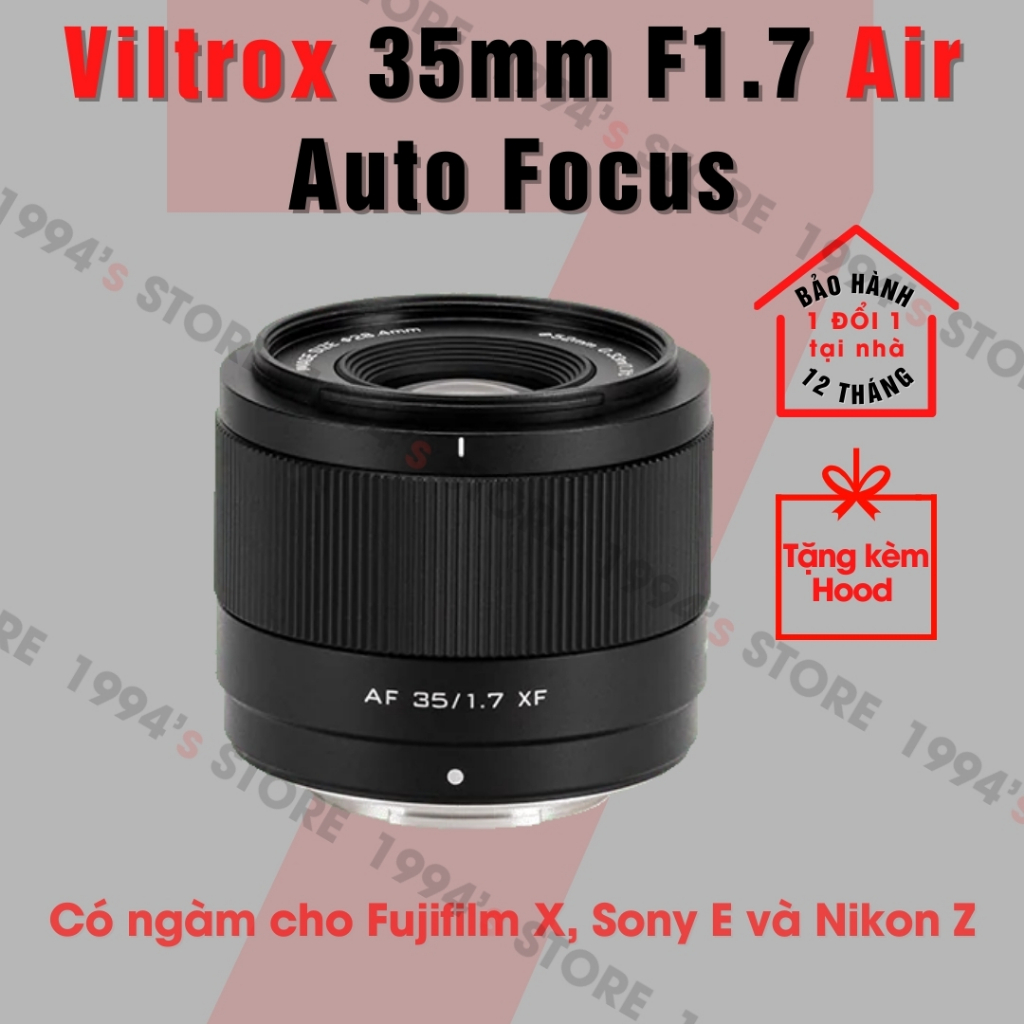 Ống kính AF Viltrox 35mm F1.7 Air  Auto Focus - Lens đa dụng lấy nét tự động dành cho Fujfilm X, Son