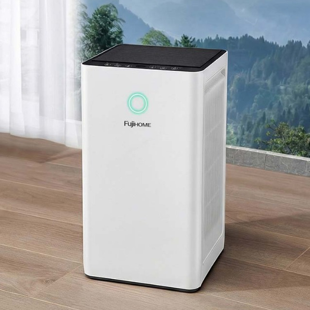 Máy lọc không khí gia đình cảm biến bụi mịn FUJIHOME AP5Pro, máy khử mùi phòng 48m2 diệt khuẩn UV