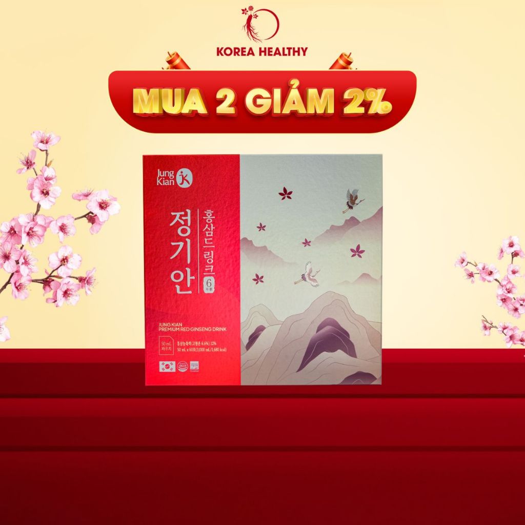 Nước hồng sâm Hàn Quốc 6 năm tuổi Jung Kian Premium Drink jung kwan jang
