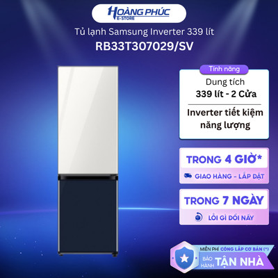 Tủ Lạnh Samsung Inverter 339 Lít RB33T307029/SV {Toàn Quốc}