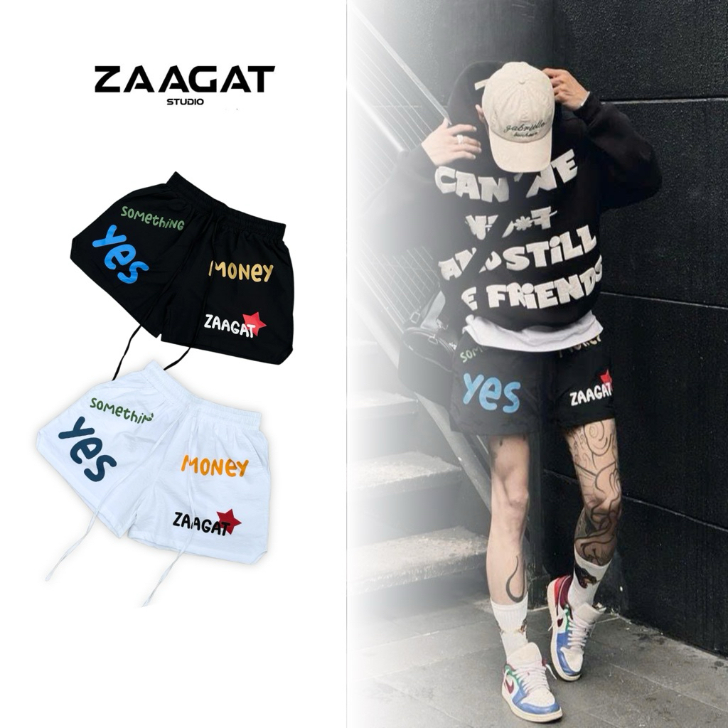 Quần Đùi Short Unisex Zaagat Studio Form Ngắn Trên Gối Chất Liệu Vải Gió 2 Lớp Dễ Phối | BigBuy360 - bigbuy360.vn