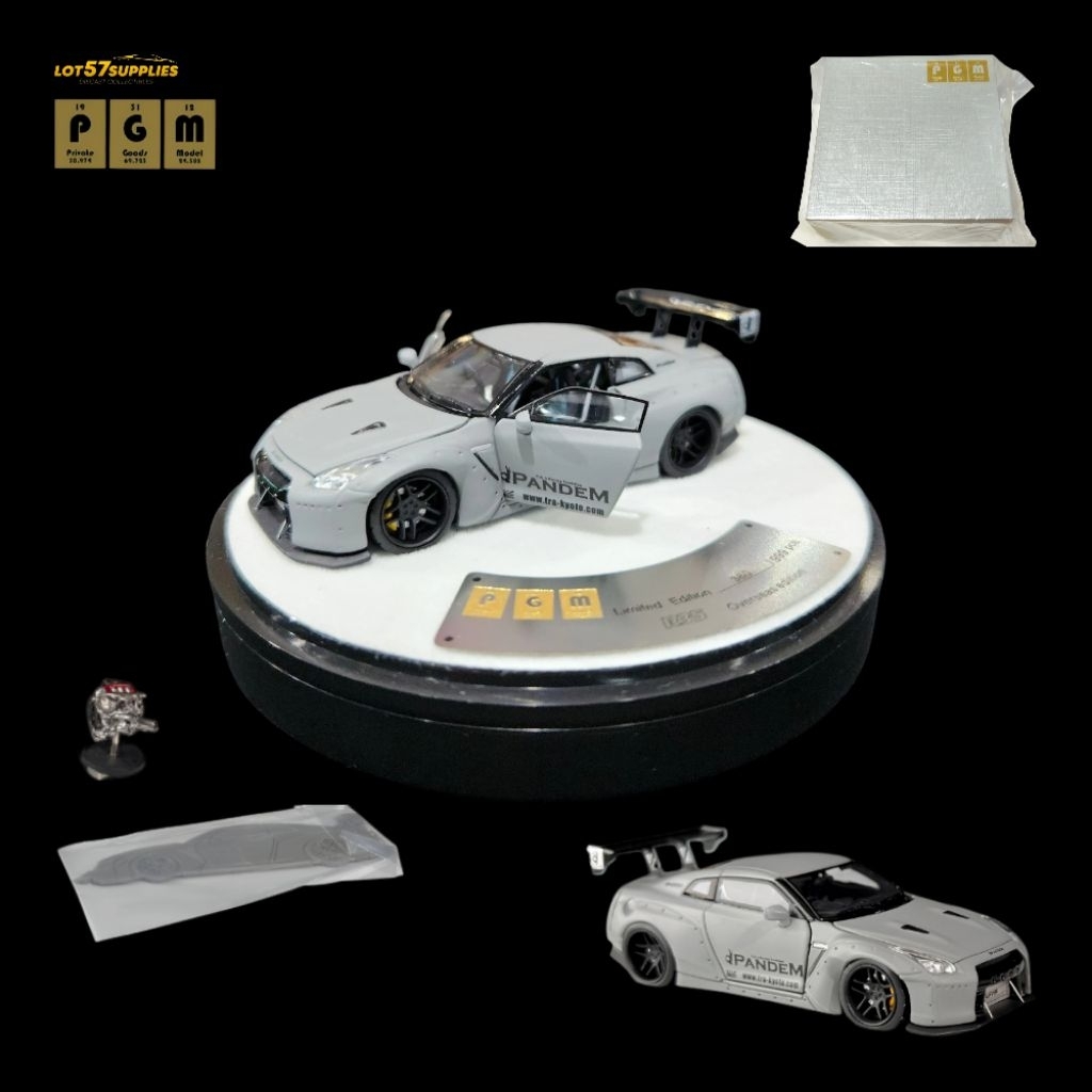 API DIECAST- PGM Nissan GT-R (R35) Pandem - Phiên bản Full Open & Engine- Bản Đế Tròn