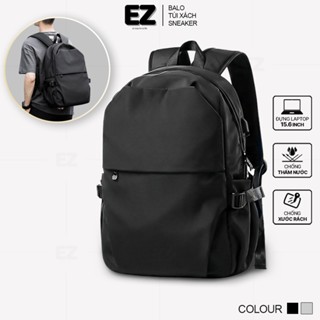 Balo đi học basic đựng laptop 15.6 inch du lịch chống thấm nước có cổng sạc usb EZ BALO BLU09 Cặp đi học nam nữ