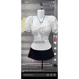 ÁO BABYDOLL CHẤM MI MẴ ĐƯỢC 2 KIỂU