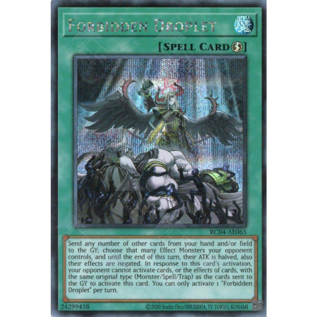 [ Bài Yugioh Chính Hãng ] RC04-AE065 Forbidden Droplet
