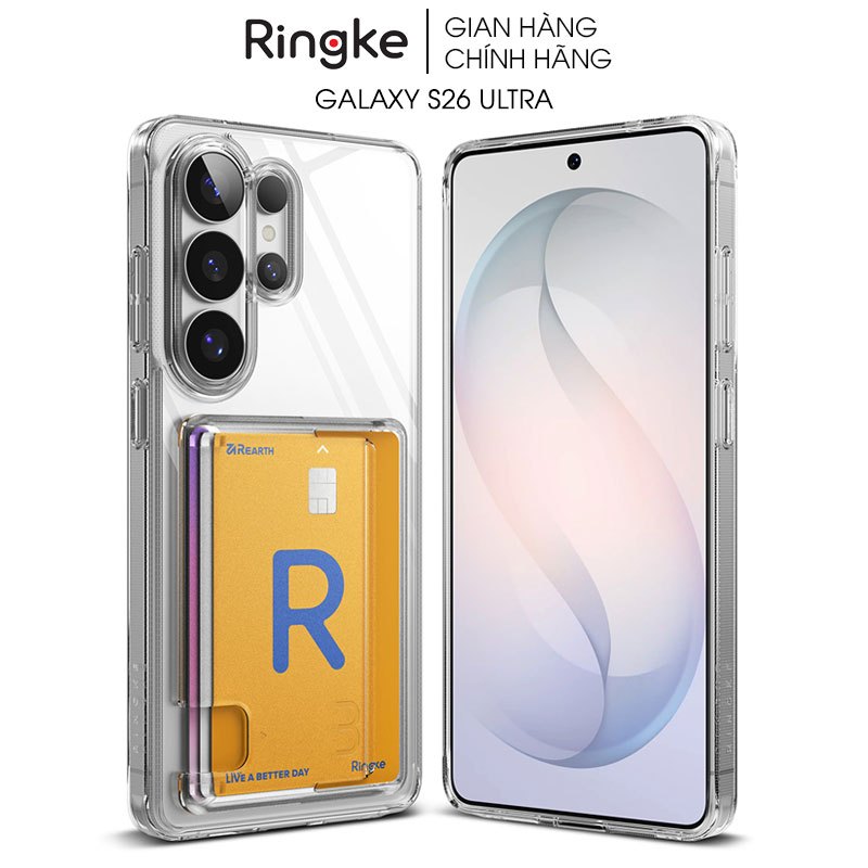Ốp lưng Samsung Galaxy S26 Ultra RINGKE Fusion Card