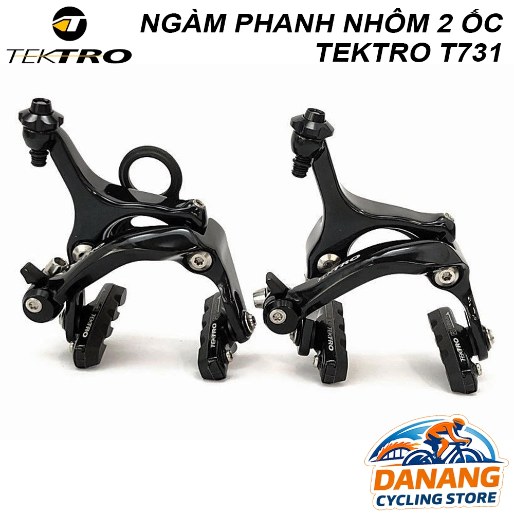 Bộ Ngàm Phanh Nhôm Xe Đạp TEKTRO T731 Nhôm – Gắn Khung 2 Ốc