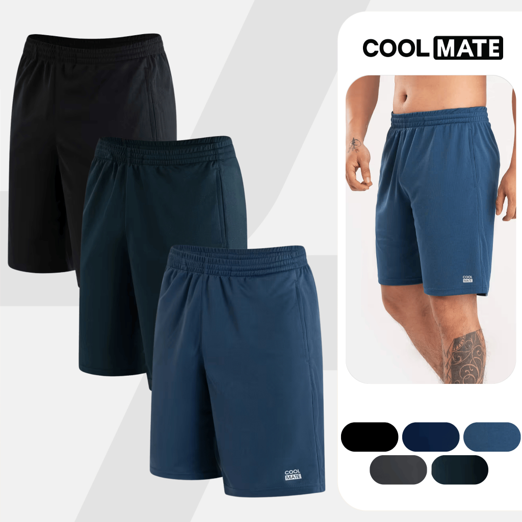 [TẶNG QUÀ ĐƠN 329K]Combo 03 Quần short nam thể thao ProMax S1 thoáng khí Coolmate