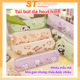 Hộp bút hoạt hình dễ thương - Phiên bản nâng cấp, dung lượng lớn, túi đựng bút chống nước, đồ dùng học tập