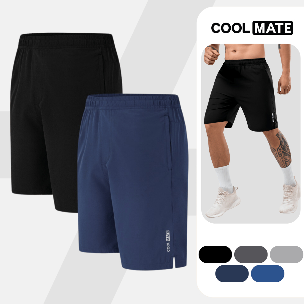 Combo 2 quần đùi thể thao nam Short 7inch thoáng khí nhanh khô đa năng Coolmate